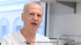 IDIBAPS researcher Ricard Cervera explains his research on systemic autoimmune diseases