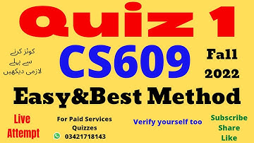 Cs609 Quiz 1 Fall 2022|cs609 quiz 1 2022|Cs609 quiz 1 solution 2022|Cs609 Quiz 1 2022 cs609 quiz 1