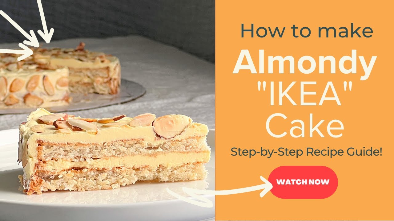 Almondy "Ikea" Cake Recipe How To Make Almond Ikea at Home YouTube