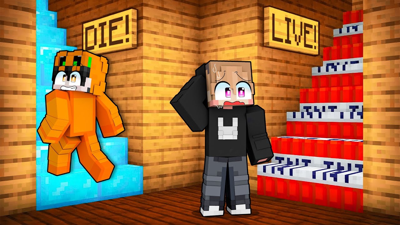 JANGAN SALAH PILIH NAIK TANGGA HIDUP ATAU MATI DI MINECRAFT!!