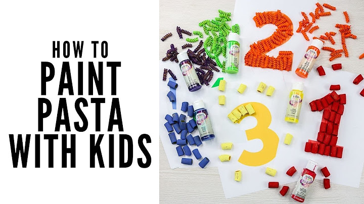 Painted Pasta Kids Craft