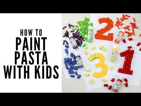Painted Pasta Kids Craft