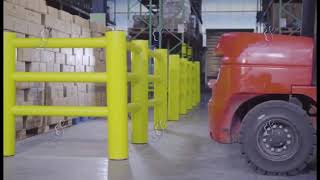 Elastic Material Structural Column Protectors Plant Equipment Protection System
