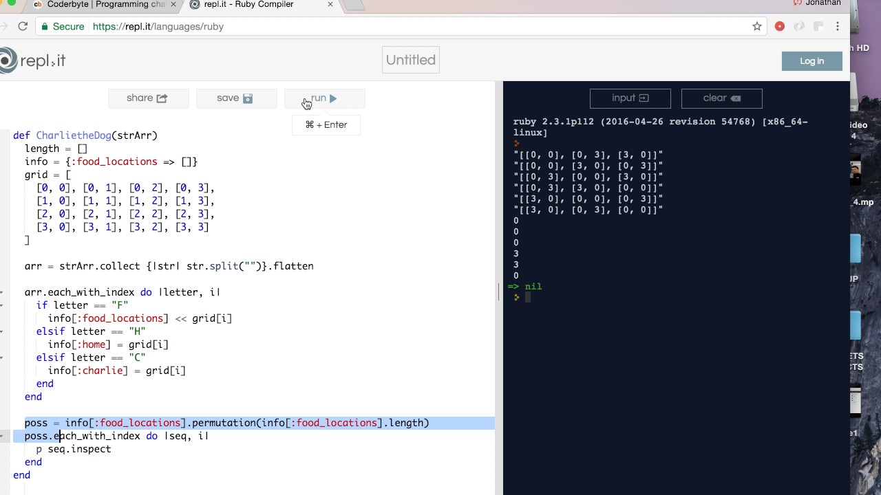 Ruby Coding Challenge: Charlie The Dog pt. 2 - YouTube