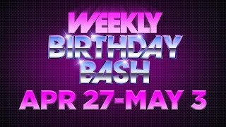 Celebrity Actor Birthdays - April 27-May 3, 2014 HD