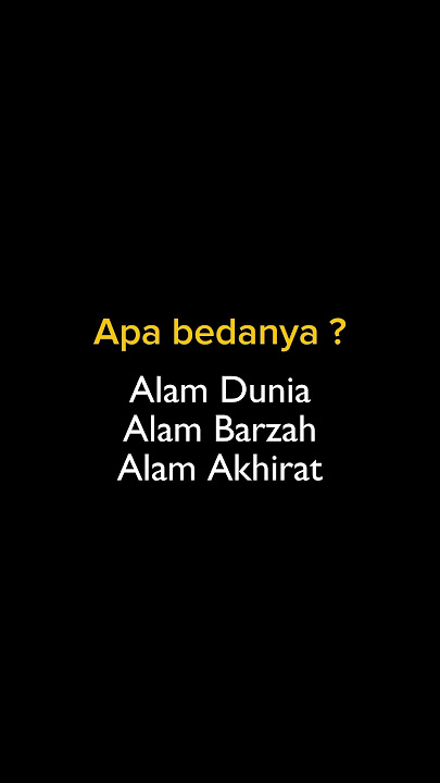 Dunia, Barzah dan Akhirat #quotes #selfreminder #motivasi #sorts