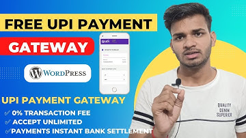 Free UPI Payment Gateway | Free UPI gateway for WordPress website