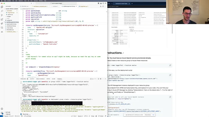 PRIVATE Logging and Monitoring Azure OpenAI usage - Installation and Setup