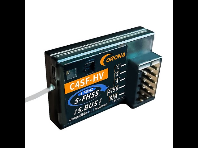 Corona C4SF-H receiver binding process for Futaba T3PV and