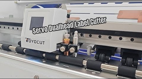 Toyocut Servo Dualhead label cutter C13SSD