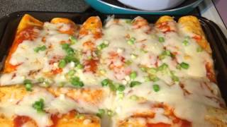 After the holidays we always have leftover turkey. christmas i decided
to make turkey enchiladas with leftovers. here is a quick and easy way
us...