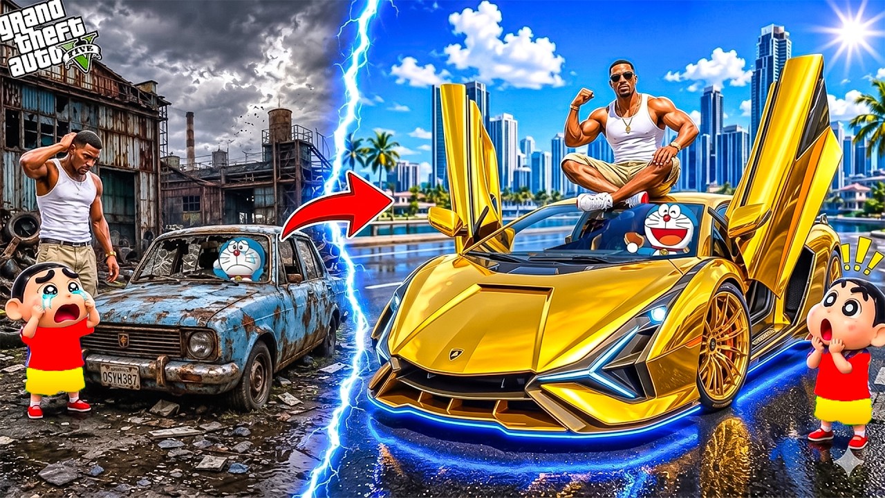 Franklin & Shinchan Compare Every Car To Find The Best Climber In GTA 5! 😱🚗 | GTA 5 Telugu Gameplay