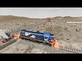 Big & Small Cars Face Train Crash – BeamNG.drive