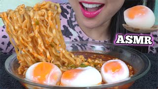 ASMR SPICY SAMYANG NOODLES + SOFT BOIL EGGS (EATING SOUNDS) NO TALKING | SAS-ASMR screenshot 3