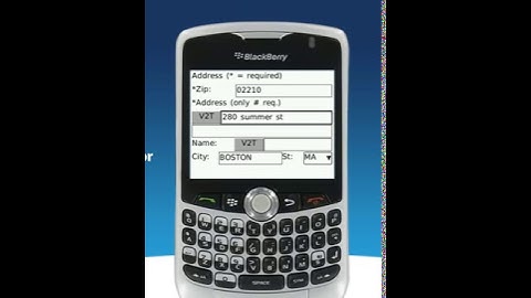 Blackberry credit card app