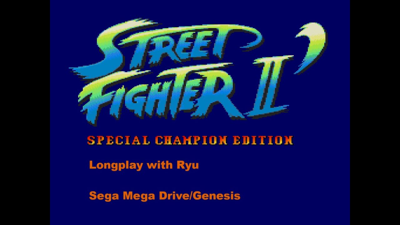 [Sega Mega Drive/Genesis] Street Fighter II' - Special Champion Edition ...