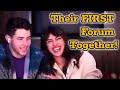Nick &amp; Priyanka’s First Forum Together (HT Summit India)