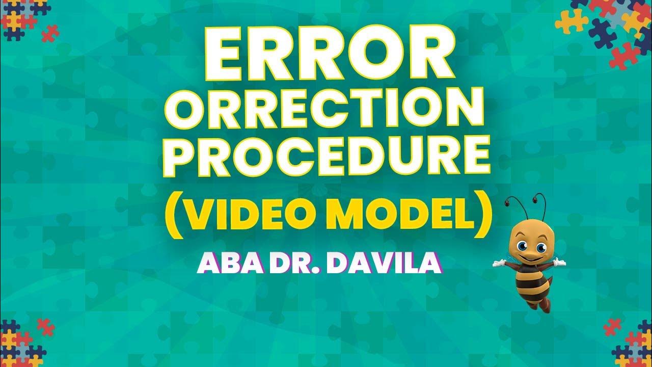 Video 97: Error Correction Procedure (Video Model) - YouTube