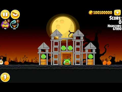 Angry Birds Seasons Эпизод Trick or Treat: Проклятые замки (Прохождение игры №2)