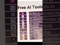 free AI tools 🔥🔥🔥#@LAPATAEducation # YouTube for education ☺️😎☠️🫡