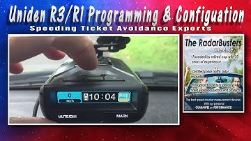 Uniden R3/R1 Menu Programming & Configuration Guide