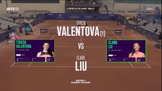 (1) Tereza Valentova (CZE) 19y - Claire Liu (USA) - Game, Set, Match
