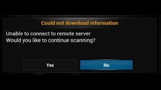 Unable to connect to remote server would you like to continue scanning kodi - HOW TO IGNORE screenshot 3