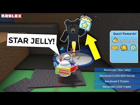 Black Bear Gave Me A Free Gifted Jelly After I Did This Roblox Bee Swarm Simulator Youtube - jelly shirt original roblox