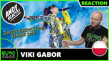 VIKI GABOR - 'SUPERHERO' REACTION!  POLAND JUNIOR EUROVISION WINNER 2019! ANDY REACTS!