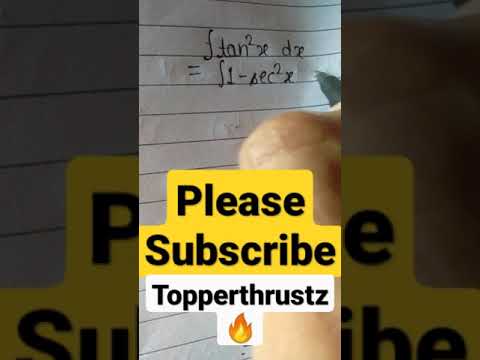 Integral of tan^2x