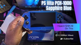 Unboxing Ps Vita Pch 1000 Sapphire Blue
