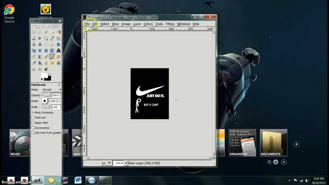 Gimp(xcf) conversion to Regular Image (JPEG) YouTube