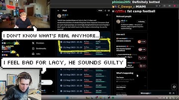 xQc Reacts to Lacy Confused if He Was Getting View-Botted after Reading xQc