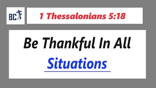 Be Thankful In All Situations || 18th April 2024 || BCF || Cfc Mumbai