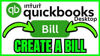 How To CREATE BILL In QuickBooks Desktop (QUICK & EASY) 2026