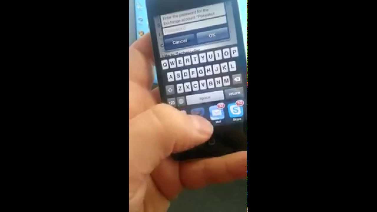 Iphone And A Changed Exchange Password YouTube