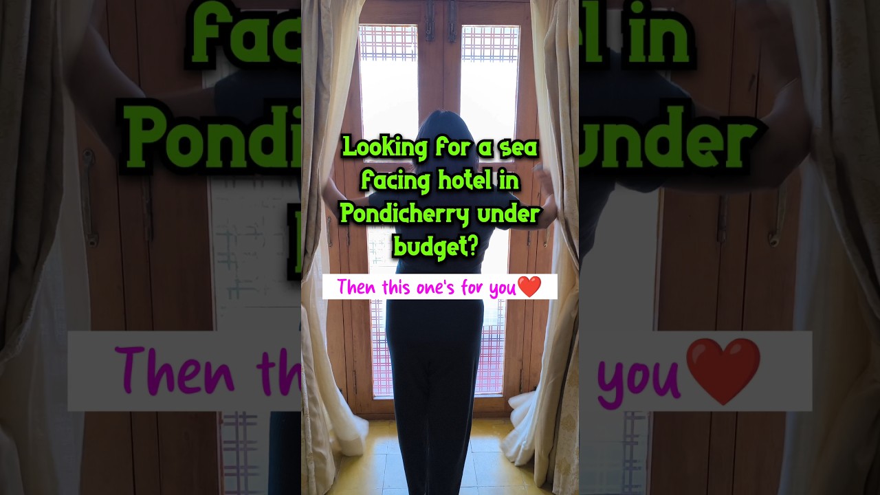 Looking for a sea facing hotel in Pondicherry under budget? Then this one's for you❤ 