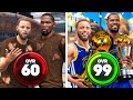 STEPH CURRY and KEVIN DURANT BUILD 60 OVR to 99 OVR in 1 VIDEO (No Money Spent   No MyCareer)