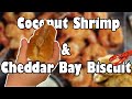 Red Lobster Coconut Shrimp and Cheddar Bay Biscuit Sausage