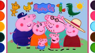 peppa pig s family jelly painting kids children dropper