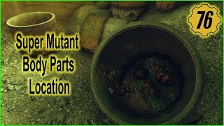 FALLOUT 76 Display Super Mutant Head and Body Parts Location