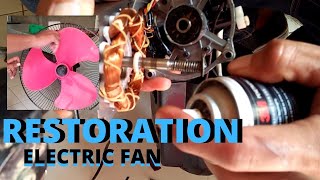 Electric Fan Restoration/ Matigas ang Axle at Umu-ugong ang Motor!