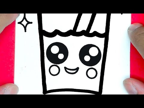 HOW TO DRAW CUTE DRINKING SODA, THINGS TO DRAW - YouTube