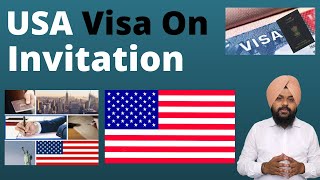 USA visa on Invitation! Invitation letter for USA visitor visa form India! us tourist visa! us visa!