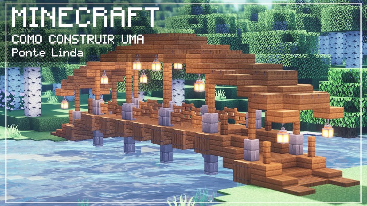 MINECRAFT TUTORIAL  How to Build a Beautiful Bridge