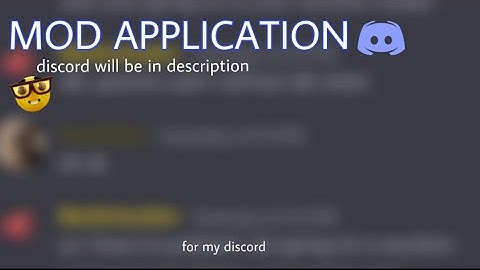 Mod application for my discord server! 👍👏👏👏👍👏👍👏👏👍👏👍