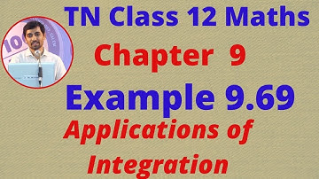 Class 12 Maths CHAPTER 9 – Applications of Integration Example 9.69 TN New Syllabus