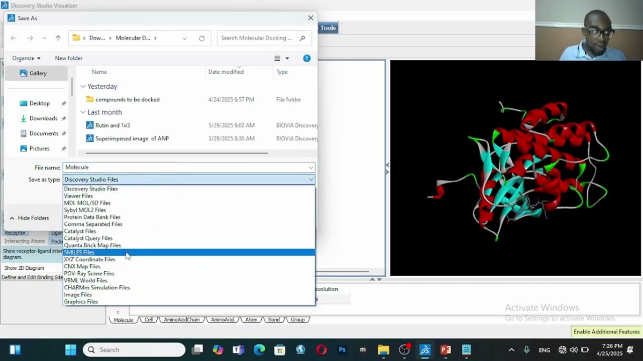 Практическое руководство по молекулярному докингу: как использовать PyRx и Discovery Studio | Пош...