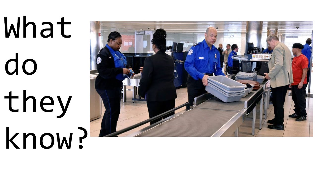 What information does the airport staff see when they scan your