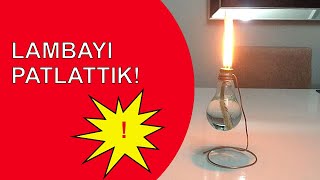 Ampülden Gaz Lambası Yapımı | Gas Lamp Making from Bulb